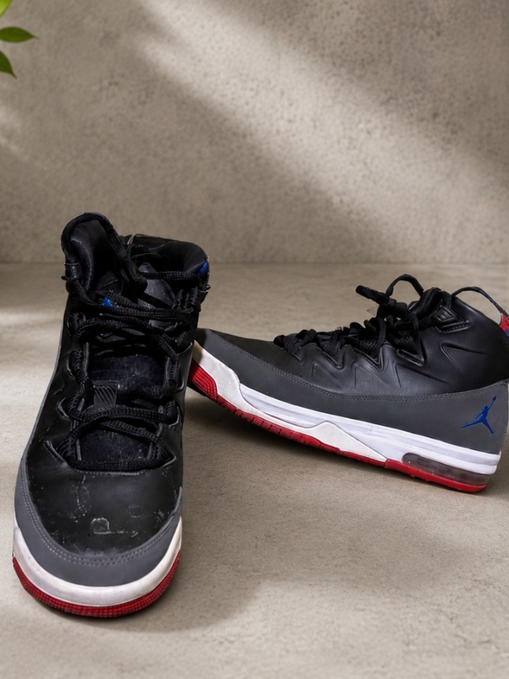 RARE🔥 Nike Air Jordan Air Deluxe Black Gray Red Blue